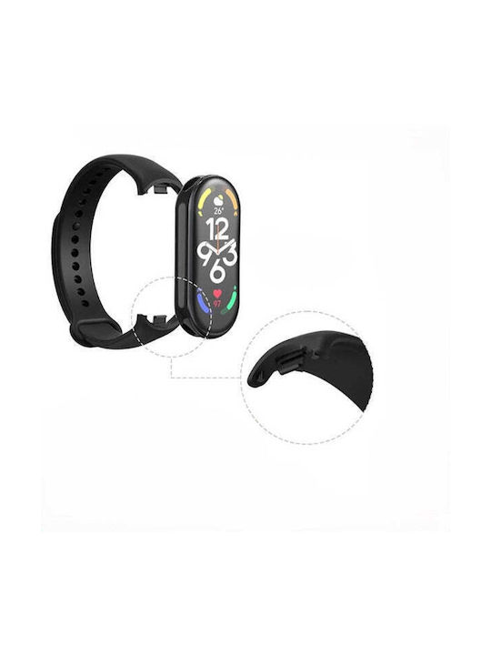 Λουράκι Σιλικόνης με Pin Μαύρο (Smart Band 8 / Smart Band 9 / Smart Band 10)