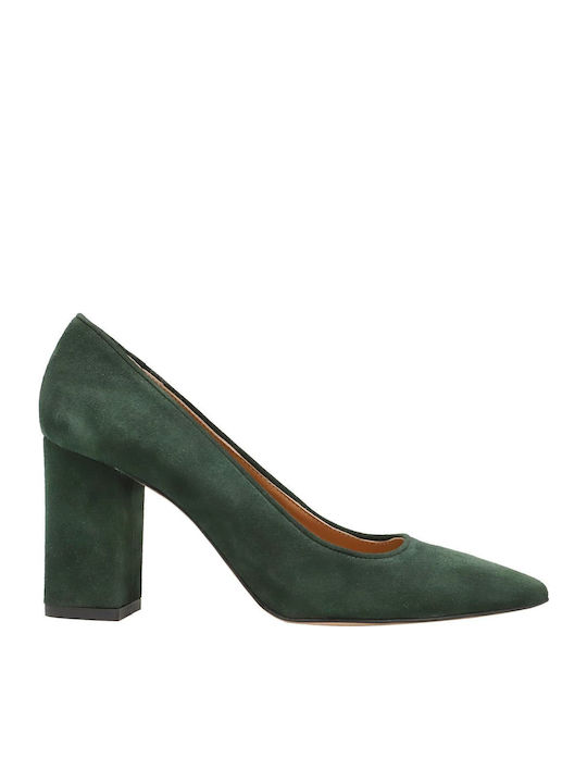 Kalogirou Suede Green High Heels