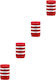 Car Valve Caps Set of 4 Pcs Xm-03 Red