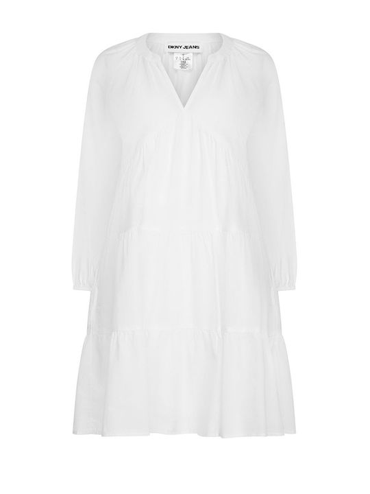 ワンピース EMPORIO ARMANI Woman Dress White EW000769AF10010 U0002 Emporio Armani Women's Shirt Dress - White | Coggles