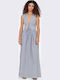 Siska Sommer Maxi Damenkleid Weiß