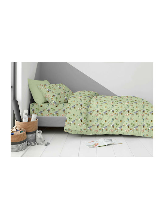 Astron Italy Ippotes Set Kids Pillowcases Made of 100 Percent Cotton 52x72cm Green