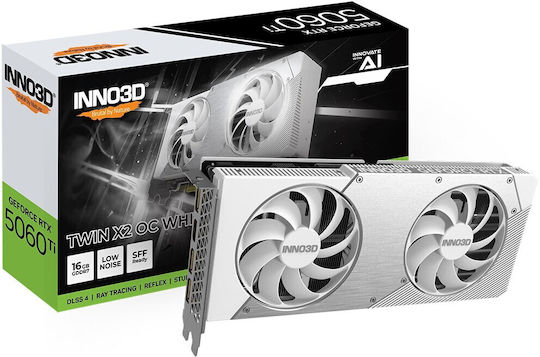 Inno 3D GeForce RTX 5060 Ti 16GB GDDR7 Twin X2 OC White Graphics Card