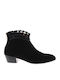 Suede Women's Ankle Boots Black