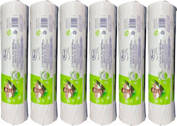 6x Disposable Paper Bed Sheet Roll Roial 60cmx50m 2 Layers