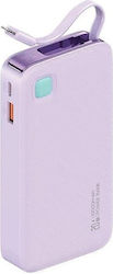 Usams CD225 10000mAh 20W Μωβ