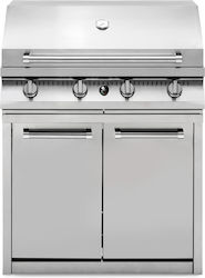 Steel Cucine G9BS-4C-SS Υγραερίου 4 Εστιών 25kW