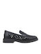 Eden Δερμάτινα Γυναικεία Loafers σε Μαύρο Χρώμα