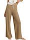 Damen Stoff Hose Gold