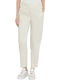 Dama Tesatura Pantaloni cu Croială Slim Chalk