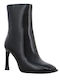 Leder Stiefeletten Damen Schwarz
