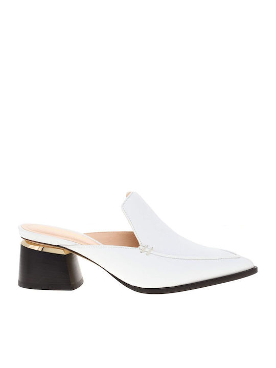 Nicholas Kirkwood Δερμάτινα Mules Λευκά