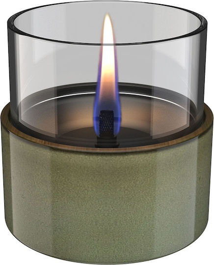 Tenderflame Επιτραπέζιο Τζάκι Βιοαιθανόλης Εσωτερικού / Εξωτερικού Χώρου Πράσινο 9.8x9.7cm
