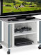TV Stand with Wheels White M45xW60xH40cm
