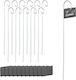 Set 12 Plant Labels Relaxdays Metal 42.5 x 6 cm