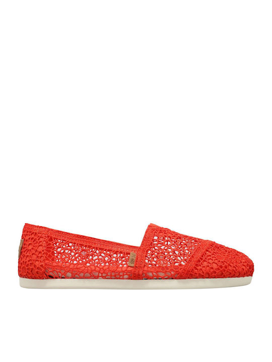 Toms Moroccan Women's Fabric Espadrilles Red