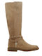 Suede Women's Boots Abigail Beige