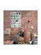 Photo Frame 59 X 86 X 2.5 Cm Collage 24 Photos Different Sizes White
