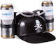Piratenmodell Biertrinkhelm Schwarz Relaxdays