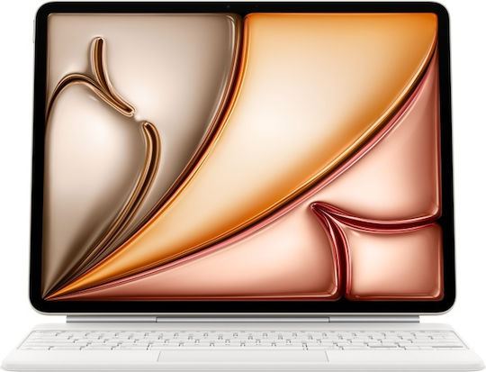 Apple Magic Keyboard Flip Cover Ελληνικά Λευκή (iPad Air 13" 2024/2025/2026)