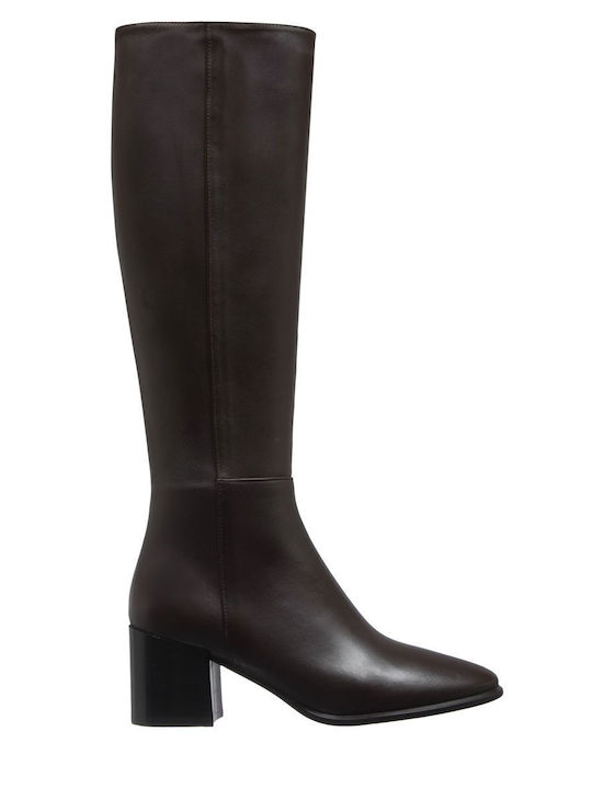 Kalogirou Leather Medium Heel Women's Boots Jen...