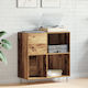 vidaXL Oak Hi-Fi Furniture Black 38x84.5x90cm