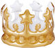 Inflatable Crown Relaxdays Gold White