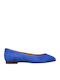 Leder Damen Ballerinas Blaue