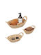 Set 3 Relaxdays Storage Baskets Willow Light Brown 10048136