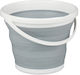 Foldable Bucket 10L Gray Relaxdays