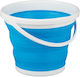 Foldable Bucket 10l Blue Relaxdays
