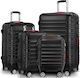 Set de bagaje Monzana ABS Negru 4 piese 35 x 20 x 50 cm 40 x 25 x 60 cm 45 x 30 x 70 cm 50 x 32 x 75 cm