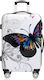 Monzana Troller Mare pentru Avion Fluture 75x49x29 Cm 4 Roți Rotire 360 de Grade Policarbonat Multicolor