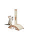 Cat Scratching Post 52 X 42 X 22 Cm Brown Cream