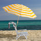 Foldable Lounge Chair Leg Gray 38.5cm x 58cm x 112cm Relaxdays