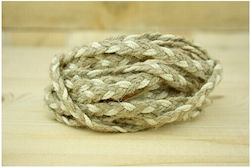 Ivory Burlap Braid 3m