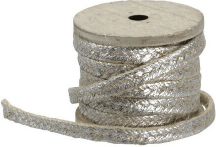 4M Weihnachtliche Farbband Silber 1Stück