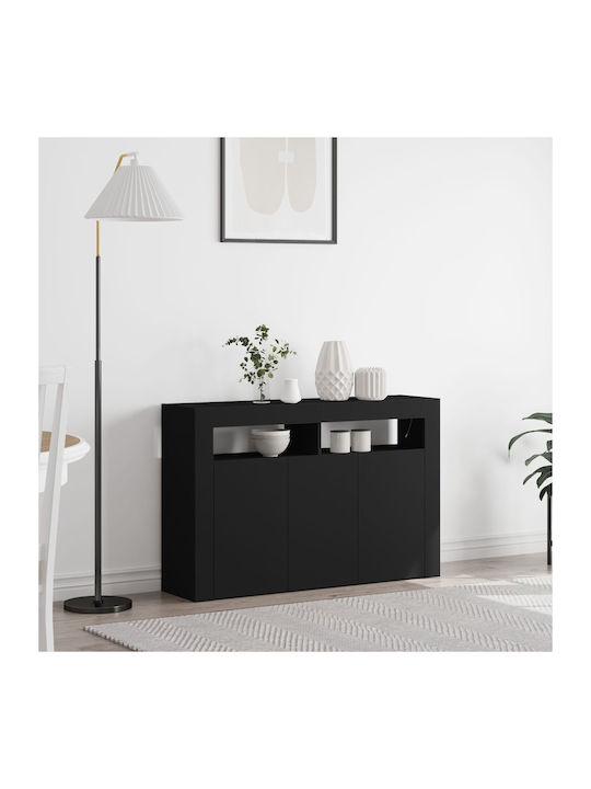 Μπουφές Black Wood 116x30x75cm