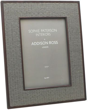 Addison Ross Leder Fotorahmen mit Grau Rahmen