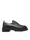 Δερμάτινα Γυναικεία Oxfords σε Μαύρο Χρώμα