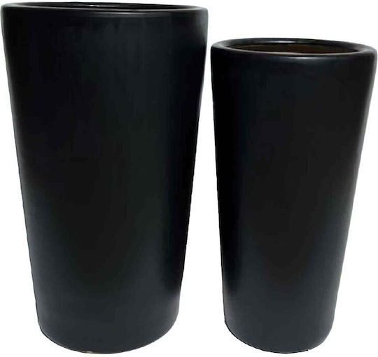 InTheBox Set 2 Pots Clay Black