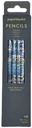 Paperblanks Bleistiftset 4 Monet Seerosen 9781408763506