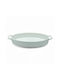 Karvounis Oval Heat-Resistant Cookware from Porcelain 44x25cm