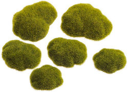 Moss Stones Decoration 6 Pcs 8cm