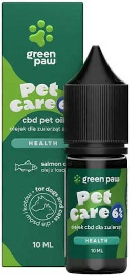 Green Paw Έλαιο Κάνναβης Σκύλου και Γάτας 10ml για Διαχείριση Άγχους & Στρες