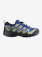Kids Hiking Shoes Xa Pro V8 Waterproof Blue