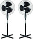 Zilan Ventilator Pe Piedestal 40W Diametru Ventilator 40cm Negru