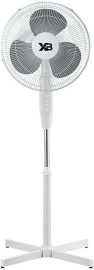Hausberg Ανεμιστήρας Ορθοστάτης 55W Διαμέτρου 40.64cm Λευκός