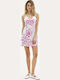 Sommer Mini Satin Damenkleid Marilyn