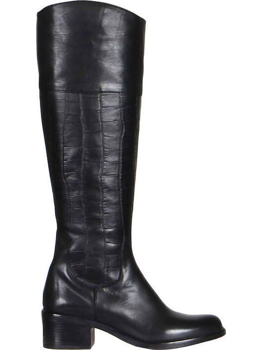 Kalogirou Leder Damenstiefel Schwarz